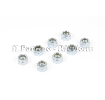 Tuercas autoblocantes color plata