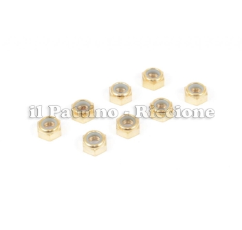 Tuercas autoblocantes color oro