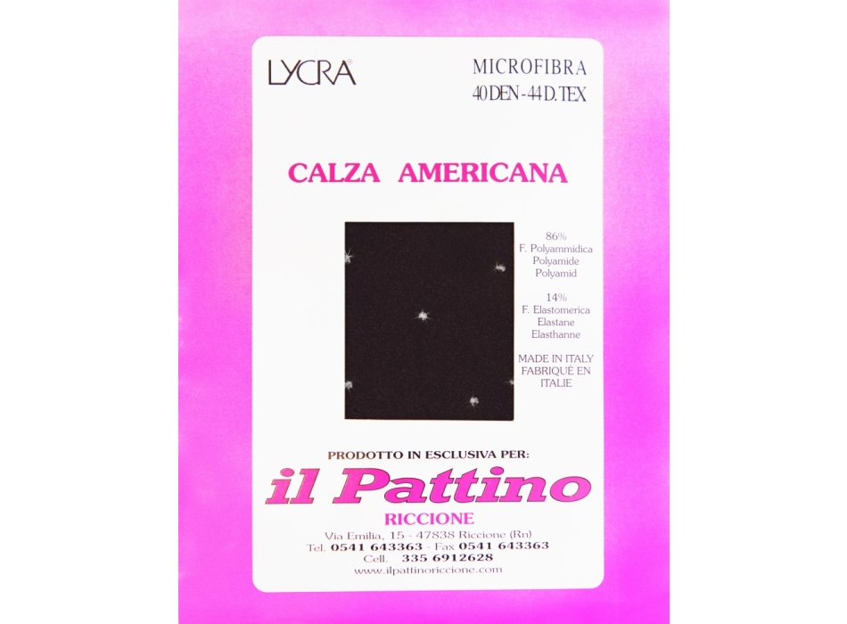 Medias color Negro con cristales