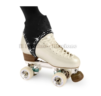 Medias color negro con estribo y strass 50/60 DEN