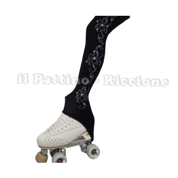 Medias de color Negra TALON MICRO SHINE FLOR