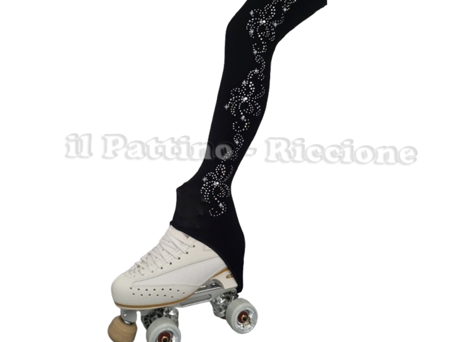 Medias de color Negra TALON MICRO SHINE FLOR