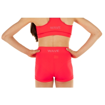 Shorts Wave Rojo Fluo Chica