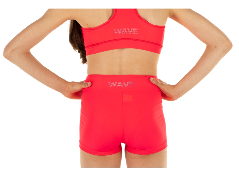 Shorts Wave Rojo Fluo Chica