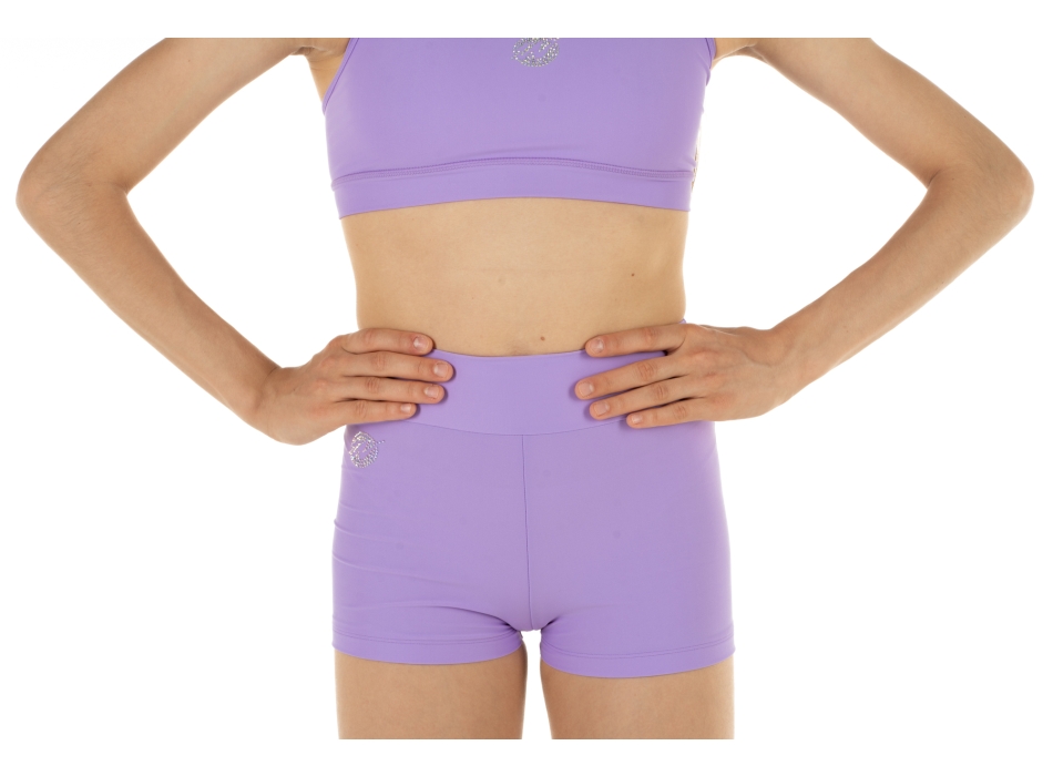 Conjunto deportivo para niña WAVE – Short + Top modelo America LILLA