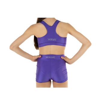Conjunto deportivo para niña – Short + Top modelo America VIOLA