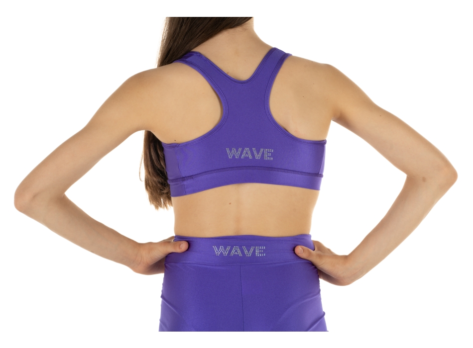 Conjunto deportivo para niña – Short + Top modelo America VIOLA