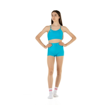 Conjunto deportivo para niña – Short + Top modelo Emma AZUL