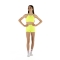 Conjunto deportivo niña WAVE – Short + Top modelo Asia Amarillo Fluo