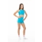 Conjunto deportivo niña WAVE – Short + Top modelo Asia Turquesa