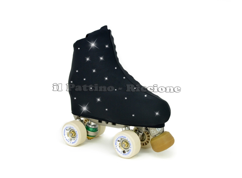 Cubre patines color negro con Strass