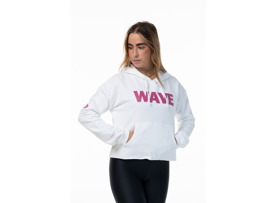 Sudadera Wave Blanca/Violeta