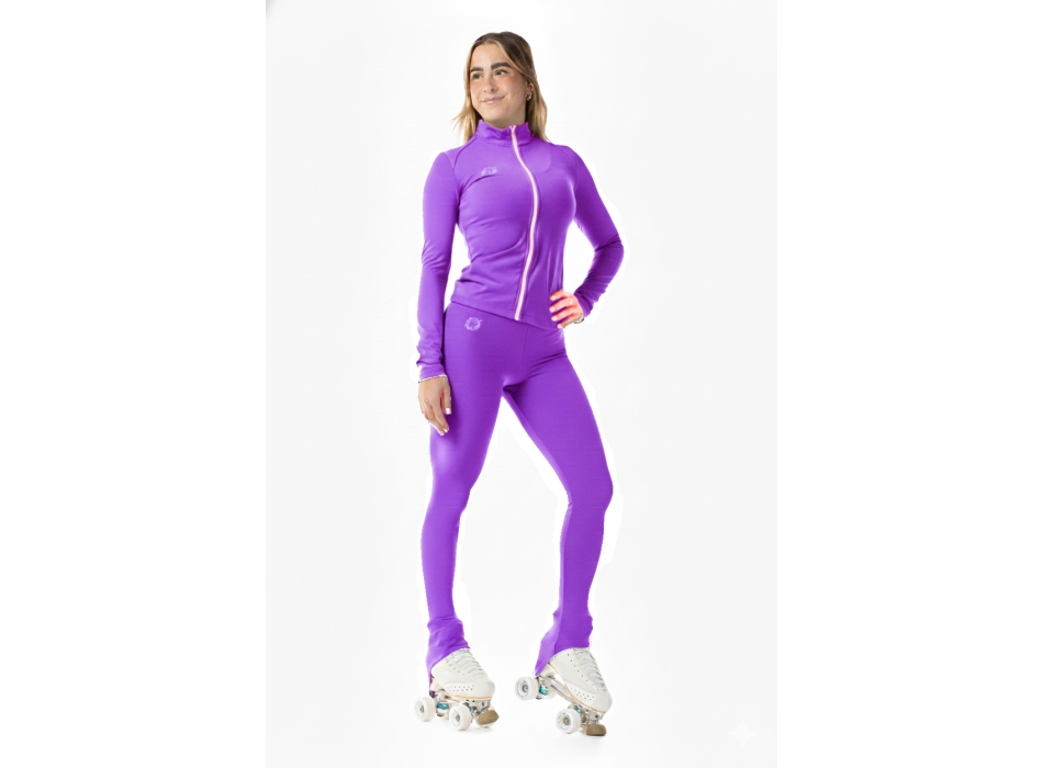 Chaqueta Básica de Lycra Mujer Viola
