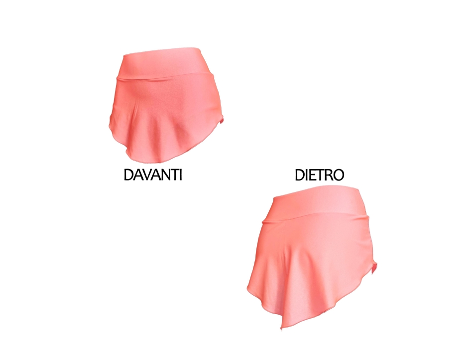 Falda por patinaje amarillo fluo