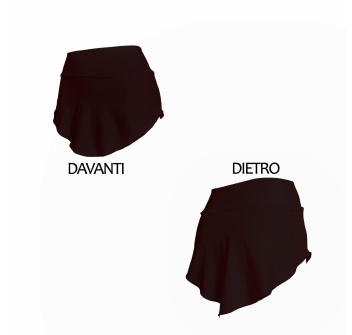 Falda por patinaje negro