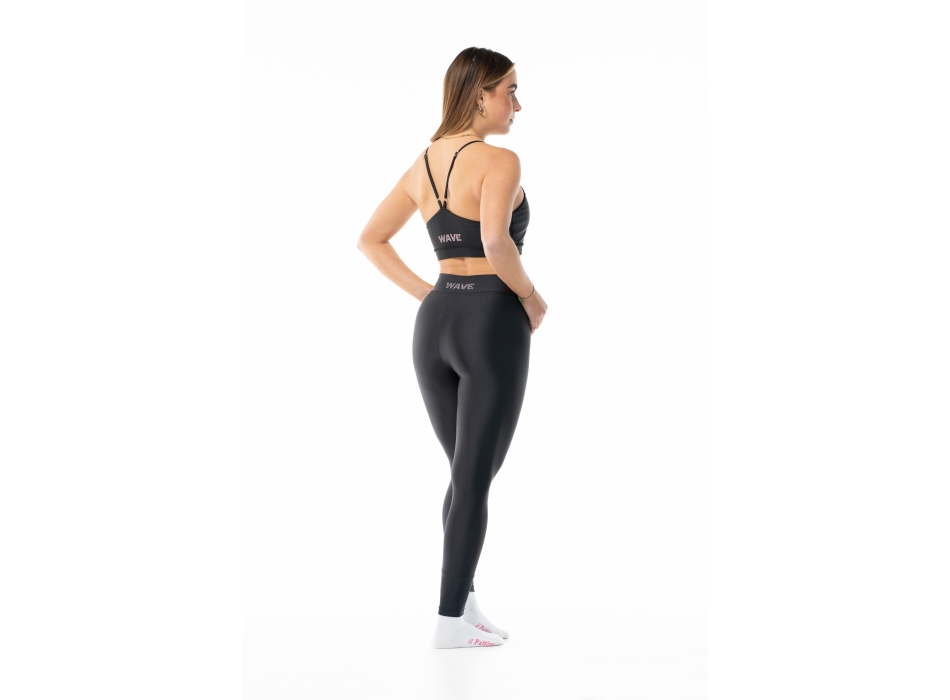 Leggings Wave Basic negro Mujer