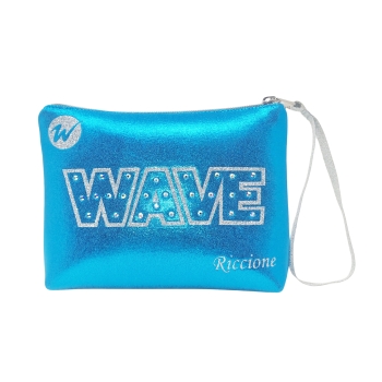 Pochette Wave - Plata Laminada Escritura Azul