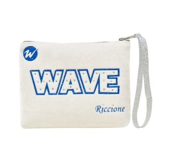 Pochette Wave - Terciopelo Blanco