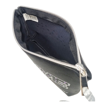 Pochette Wave - Efecto Cuero Negro