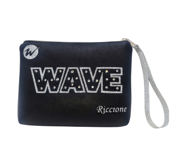 Pochette Wave - Efecto Cuero Negro