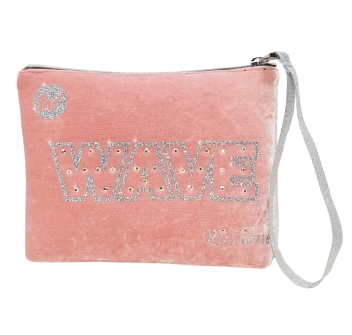 Pochette Wave - Terciopelo negro