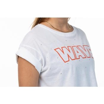 T Shirt Wave Blanca