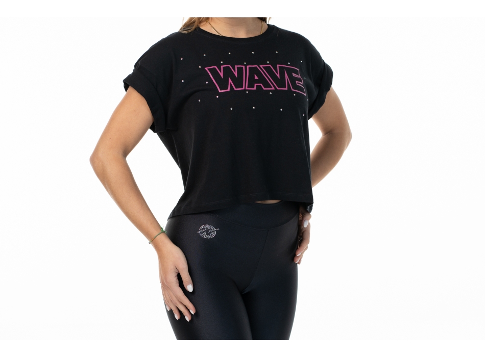 T Shirt Wave Negra