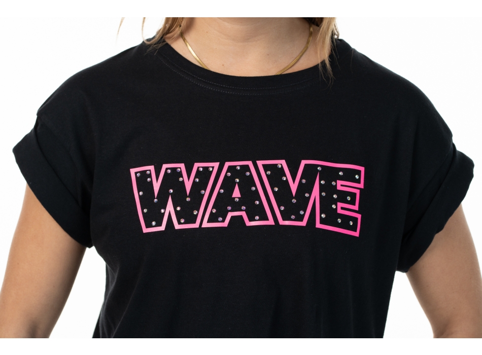 T Shirt Wave Negra