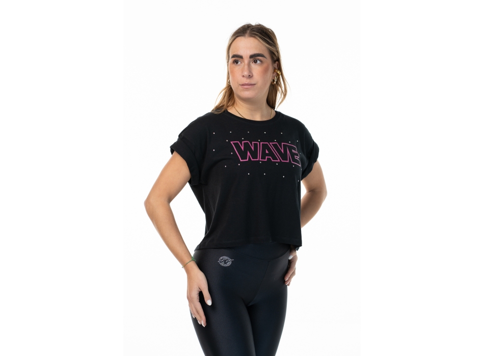T Shirt Wave Negra