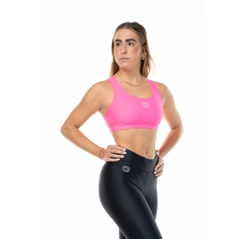 Top deportivo Wave modelo America Mujer Negro