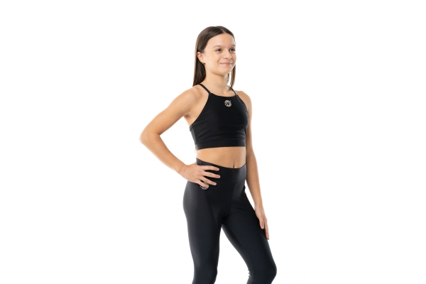 Top deportivo Wave modelo Asia Chica Negro