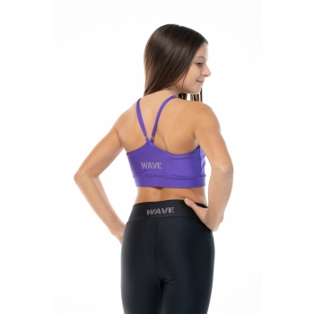 Top deportivo Wave modelo Asia Chica Negro