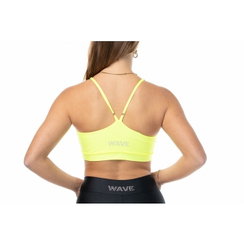 Top deportivo Wave modelo Asia Mujer Negro
