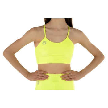 Top deportivo Wave modelo Emma Niña Amarillo Fluo