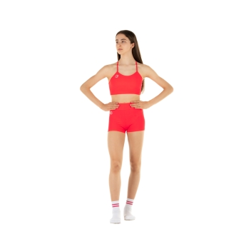 Top deportivo Wave modelo Emma Niña Rojo Fluo