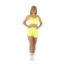 Top deportivo Wave modelo Emma Mujer Amarillo Fluo