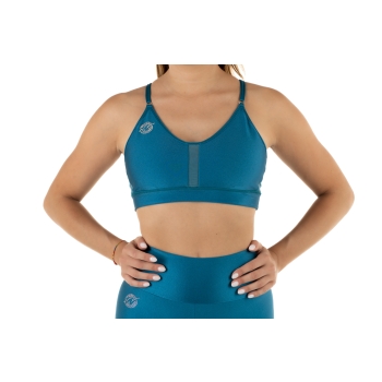 Top deportivo Wave modelo Rosy Mujer Rosa Azul Petróleo