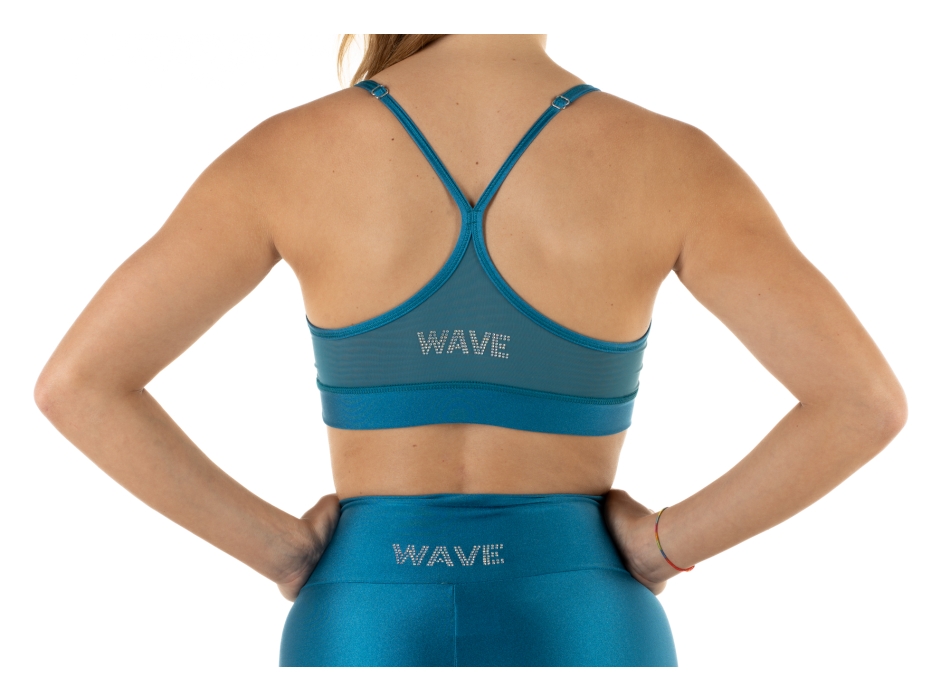 Top deportivo Wave modelo Rosy Mujer Rosa Azul Petróleo