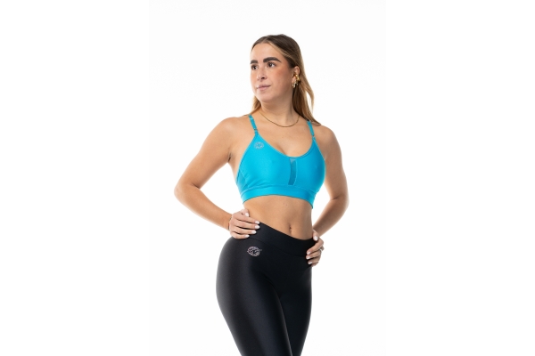 Top deportivo Wave modelo Rosy Mujer Azul